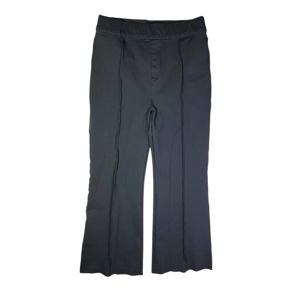 Spanx Plus Size 2X Tall Black Pull-On Ponte Flare Pants Tummy Control Seamed - Picture 1 of 8